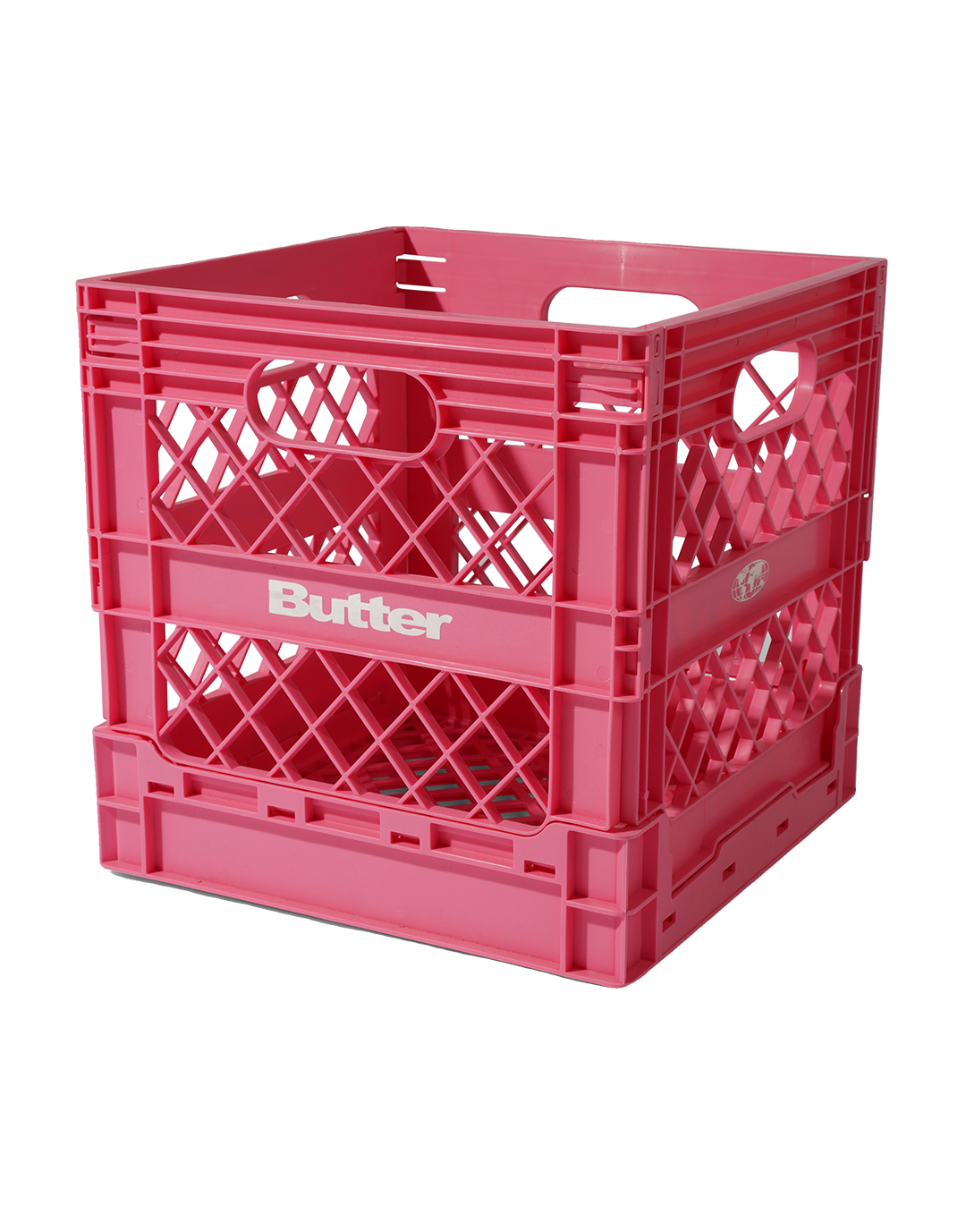 Collapsable Record Crate - Pink - Butter Goods