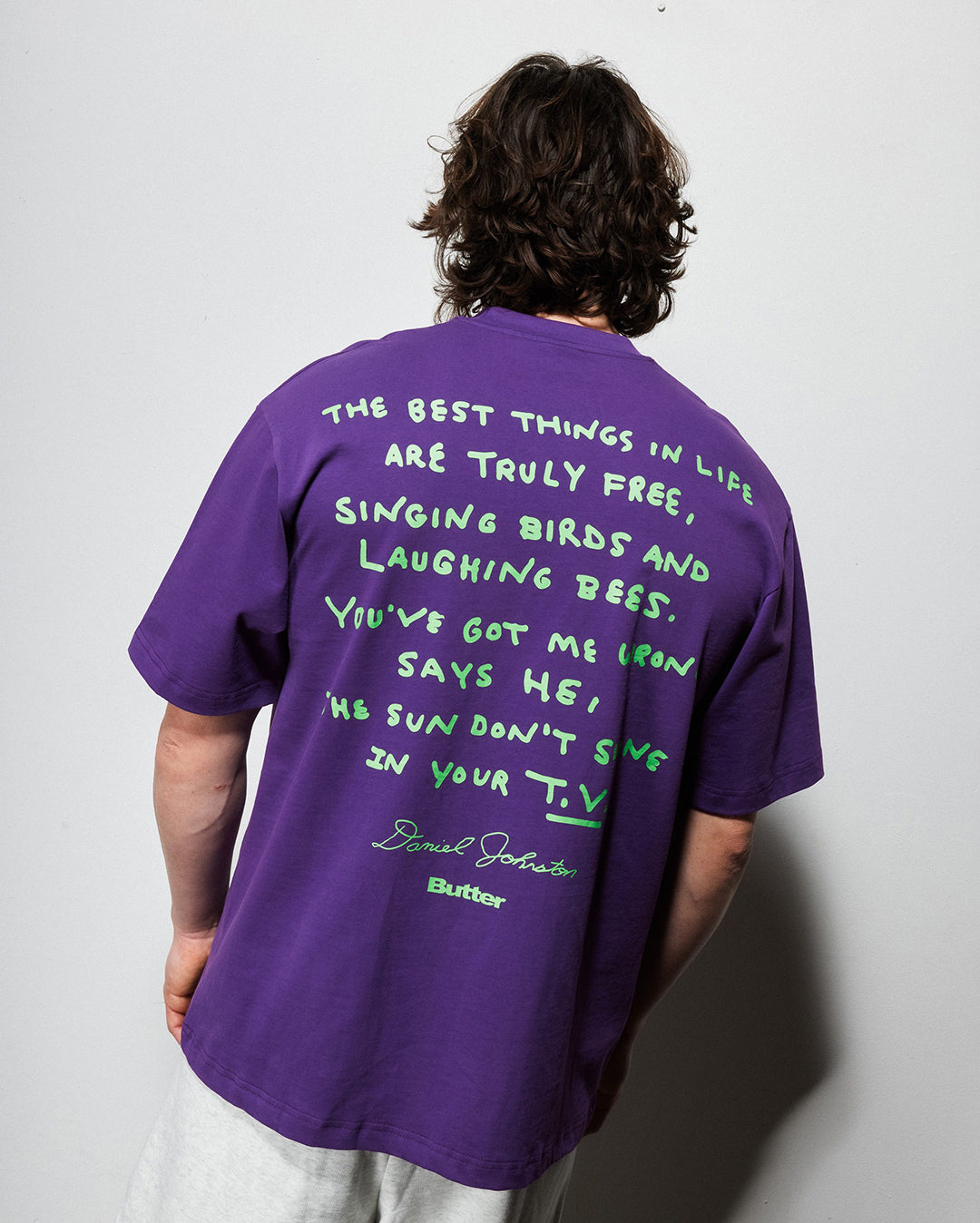 Don't Be Scared Tee - Grape - Butter Goods