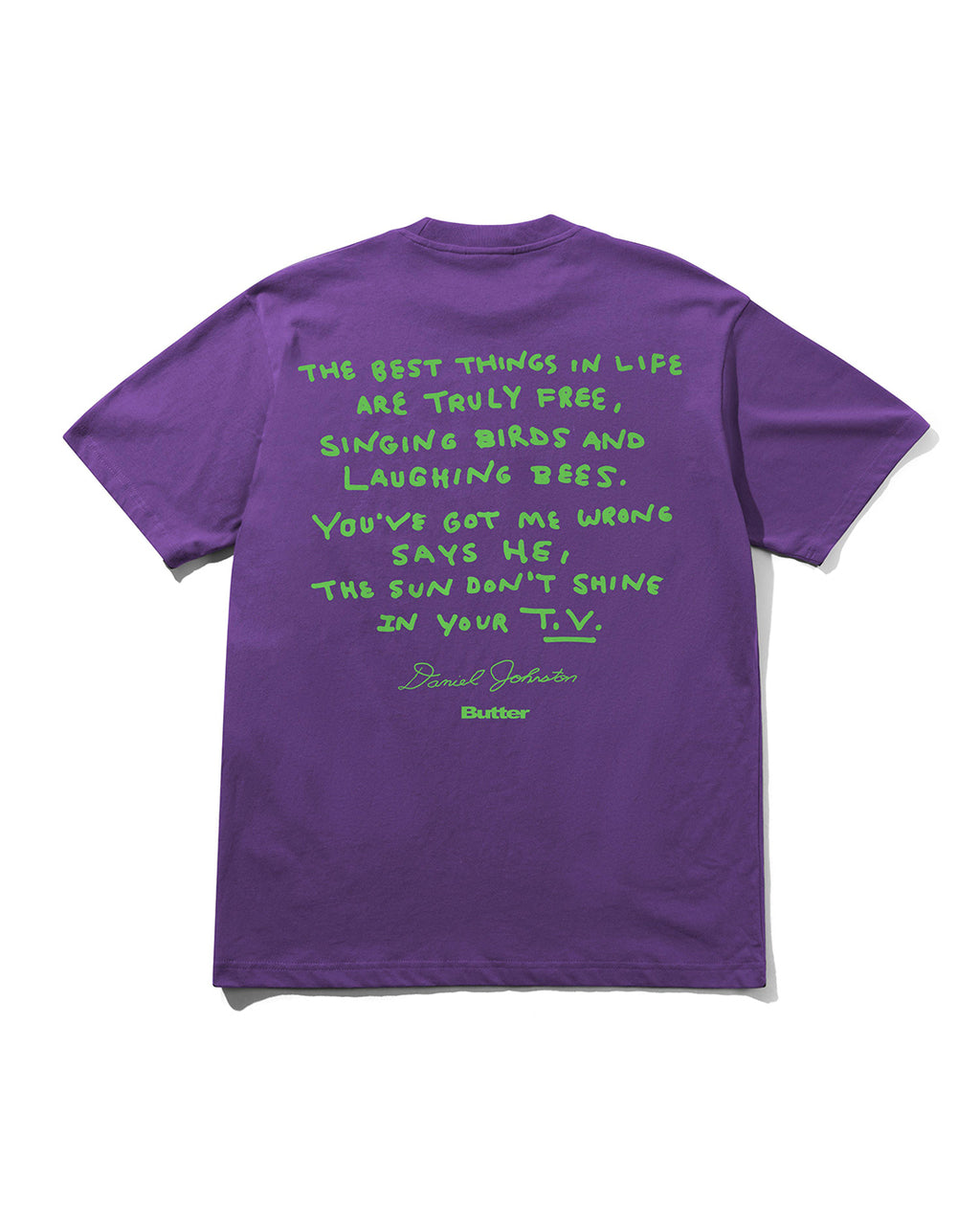 Don't Be Scared Tee - Grape - Butter Goods