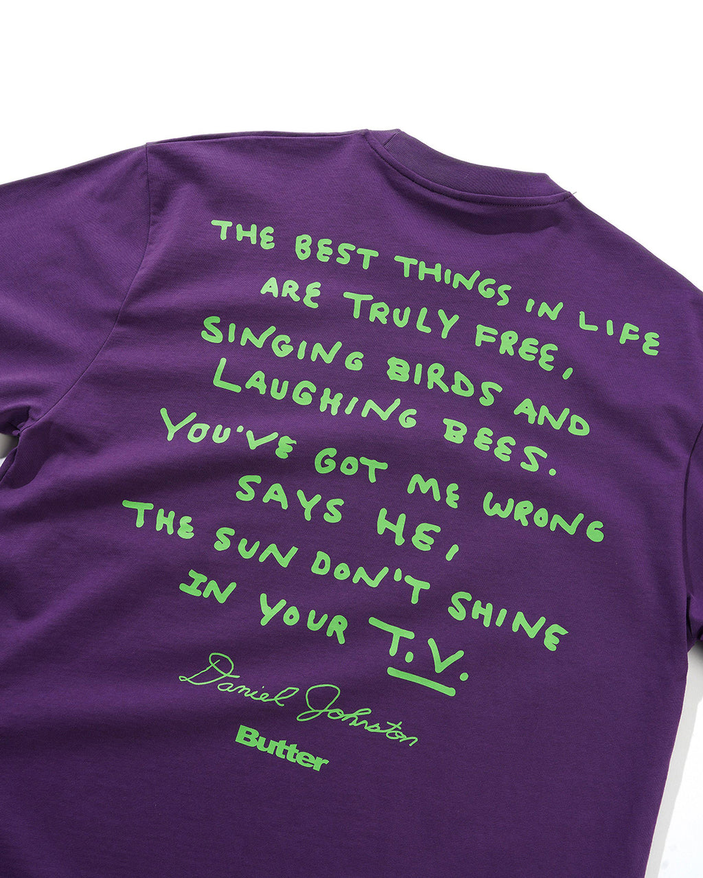 Don't Be Scared Tee - Grape - Butter Goods