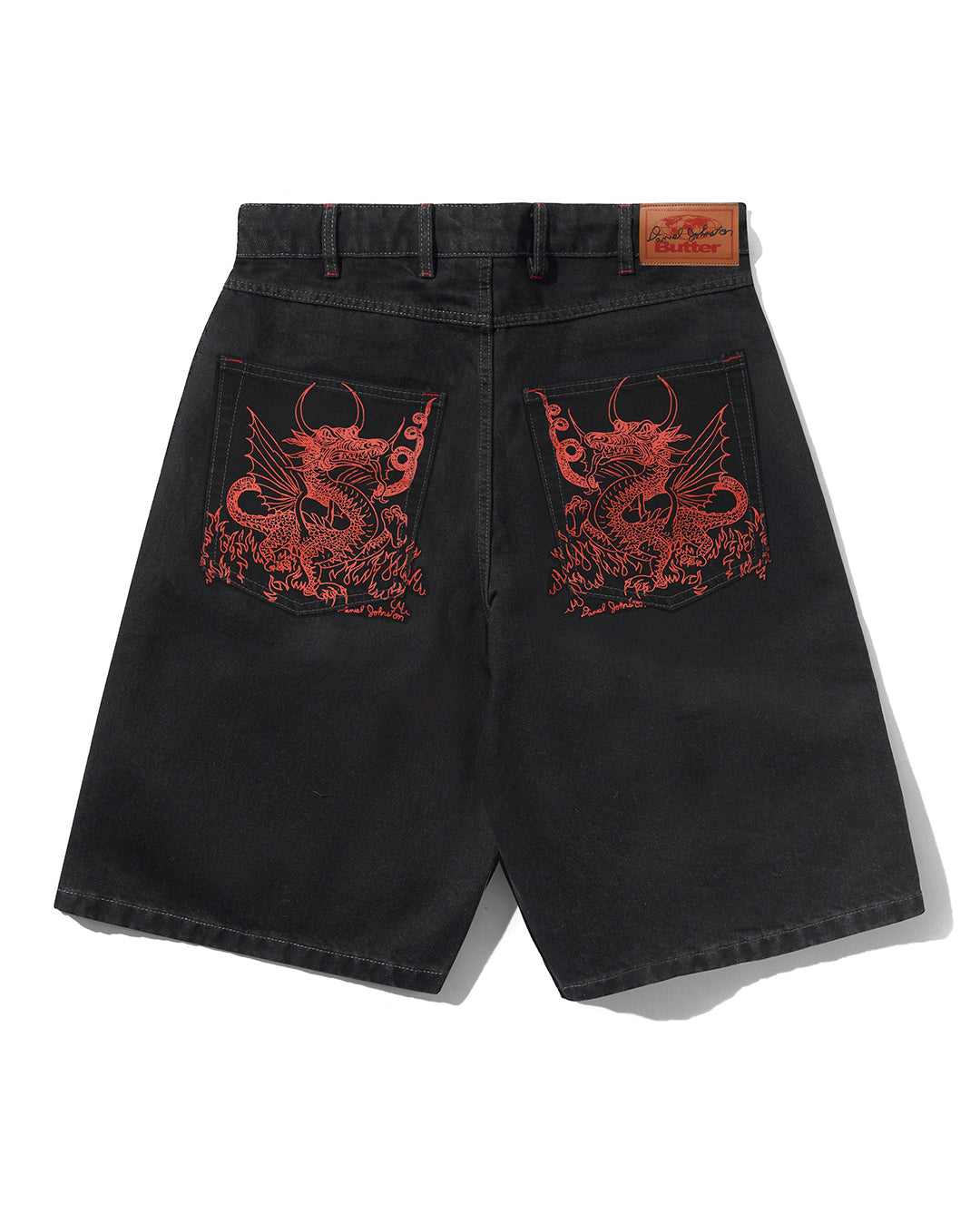 Dragon Denim Shorts - Washed Black - Butter Goods