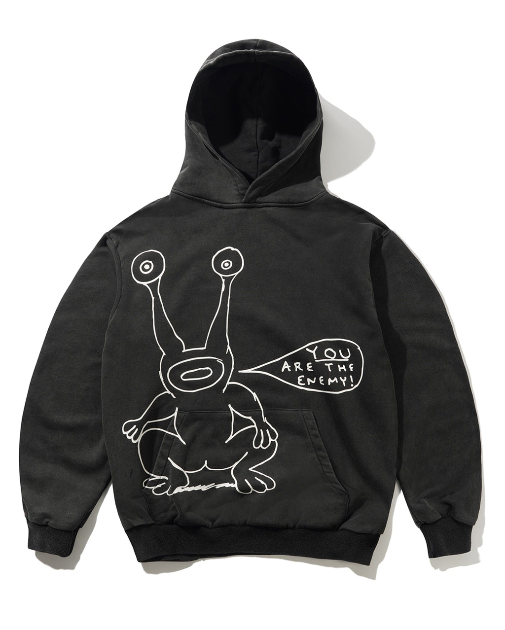 Enemy Pullover Hood - Distressed Washed Black - Butter Goods