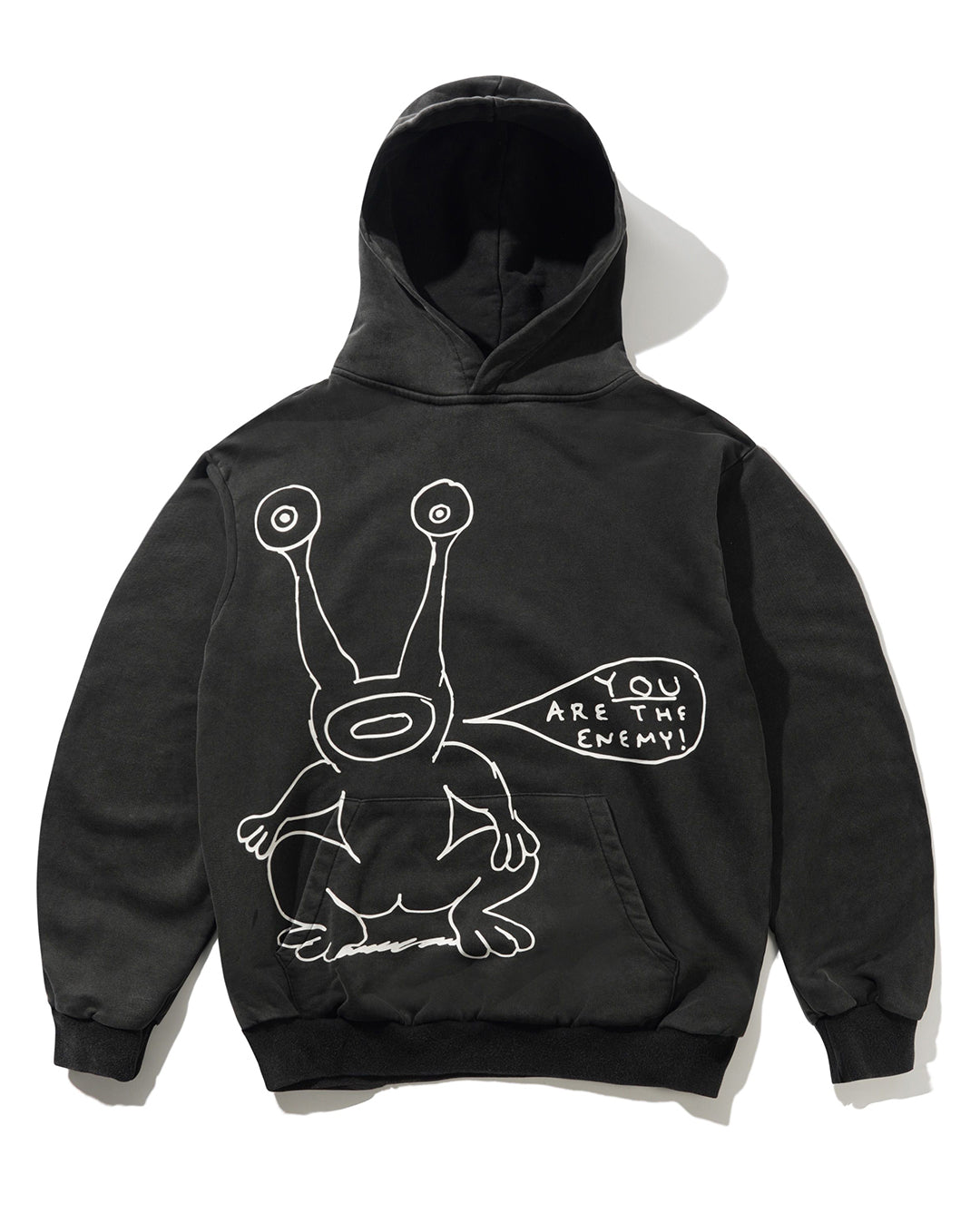 Enemy Pullover Hood - Distressed Washed Black - Butter Goods