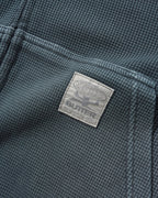 Faded Waffle Zip-Thru Hood - Washed Black - Butter Goods