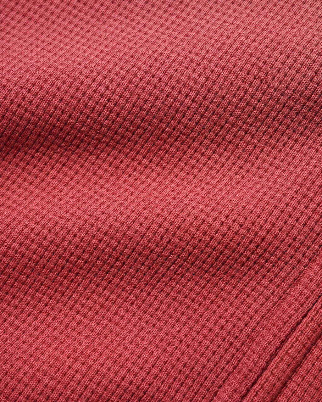 Faded Waffle Zip-Thru Hood - Washed Red - Butter Goods