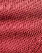 Faded Waffle Zip-Thru Hood - Washed Red - Butter Goods