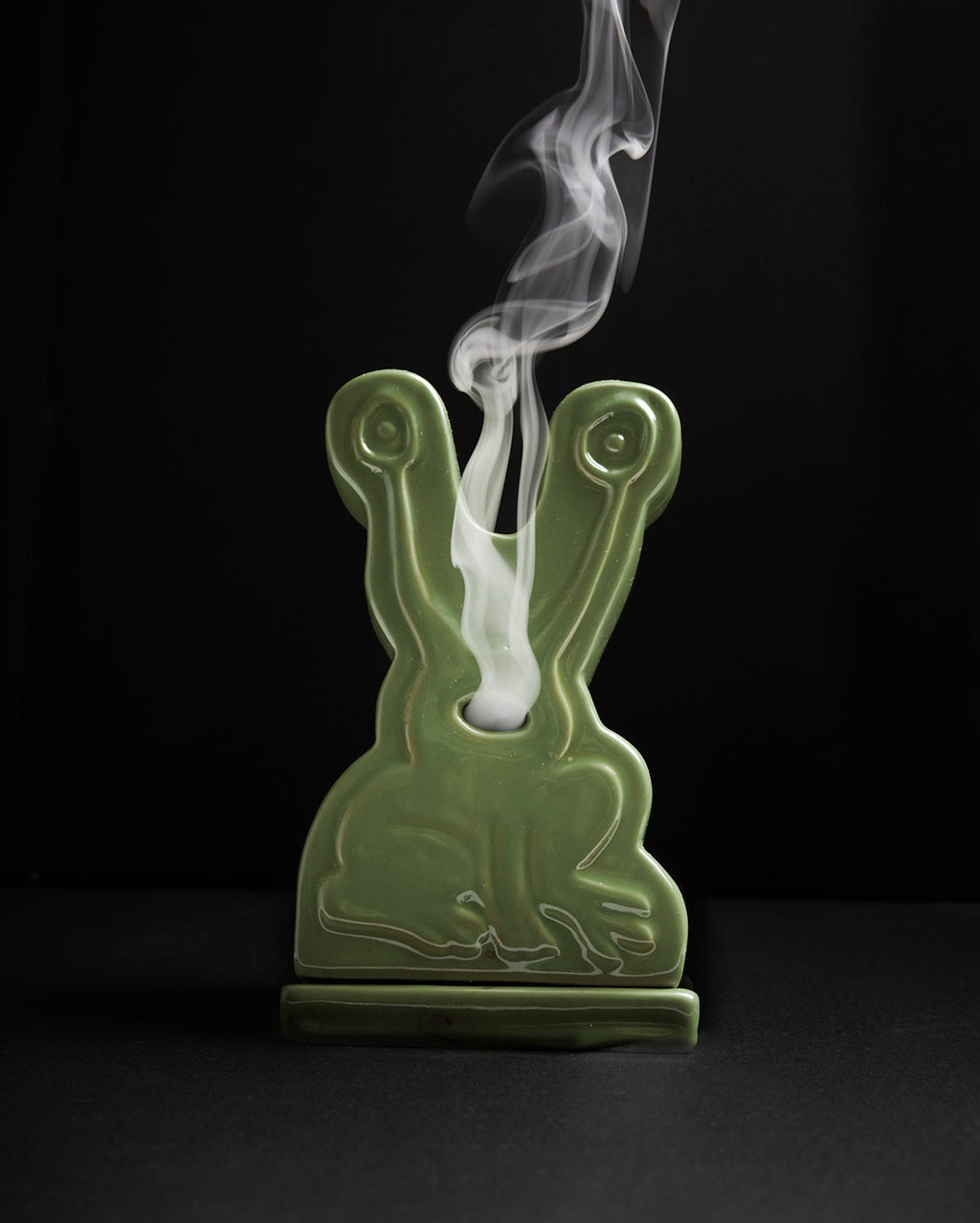 Frog Ceramic Incense Holder - Light Green - Butter Goods