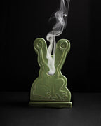 Frog Ceramic Incense Holder - Light Green - Butter Goods