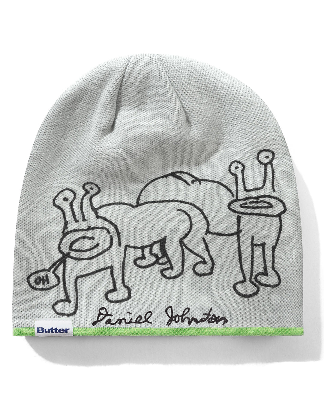 Frog Reversible Beanie - Lime / Grey - Butter Goods