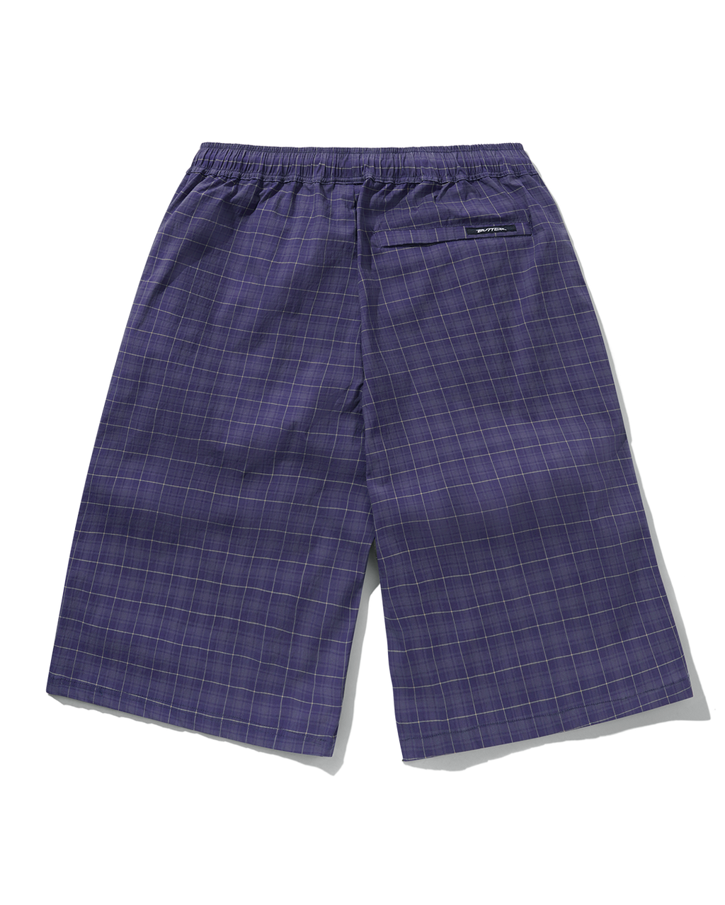 Main Shorts - Navy Plaid - Butter Goods