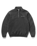 Panel 1/4 Zip Sweater - Washed Black - Butter Goods
