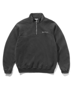 Panel 1/4 Zip Sweater - Washed Black - Butter Goods