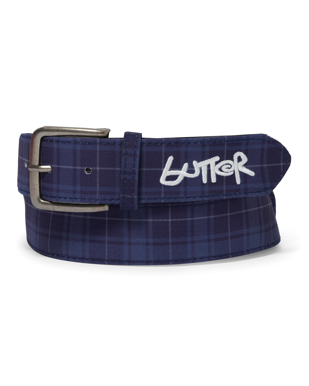 Plaid Belt - Navy - Butter Goods