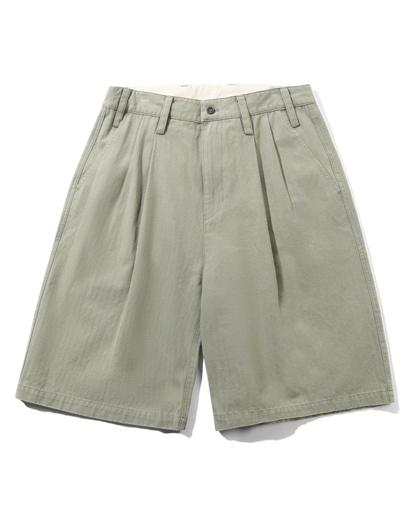 Pleated Shorts - Washed Fatigue - Butter Goods