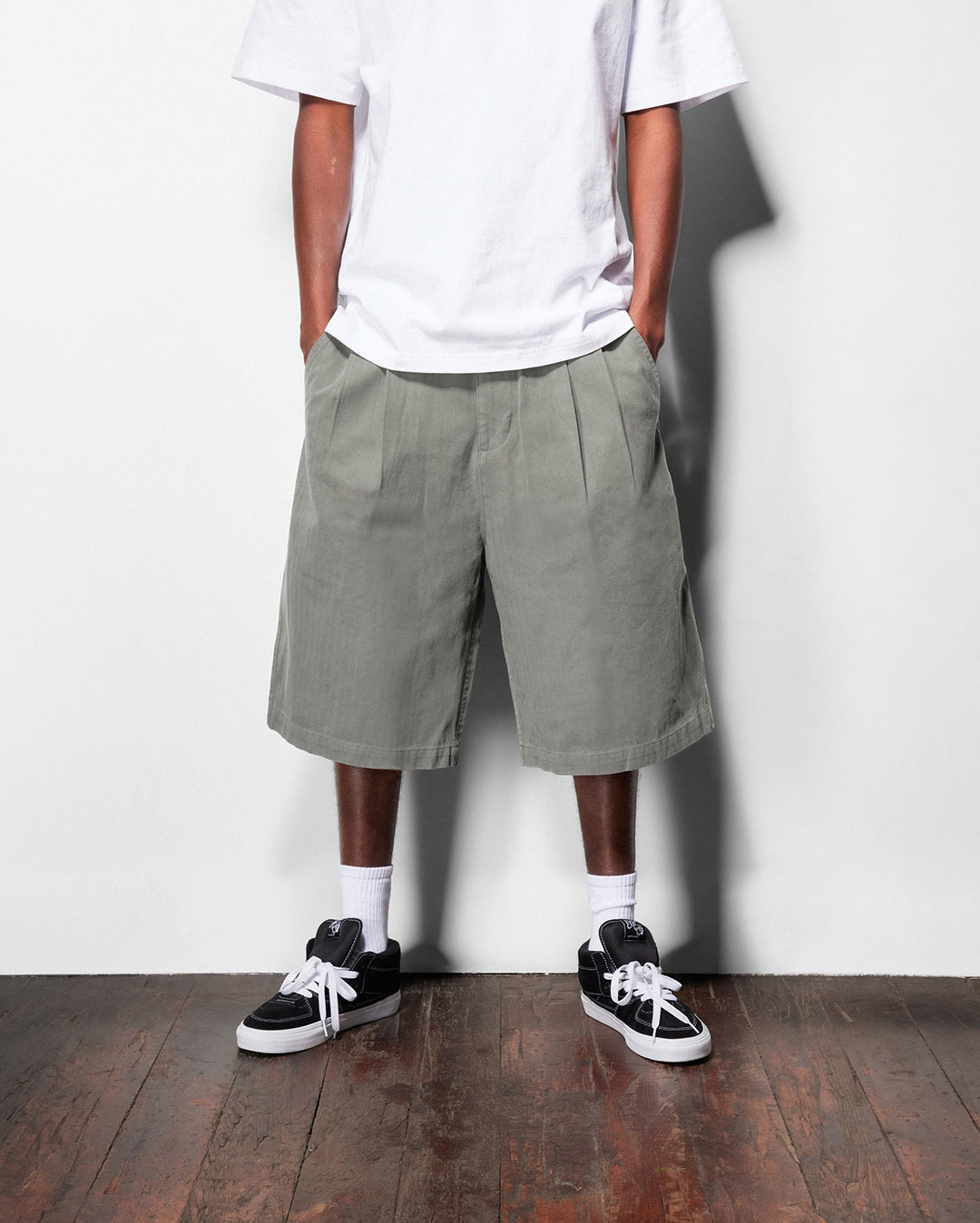 Pleated Shorts - Washed Fatigue - Butter Goods