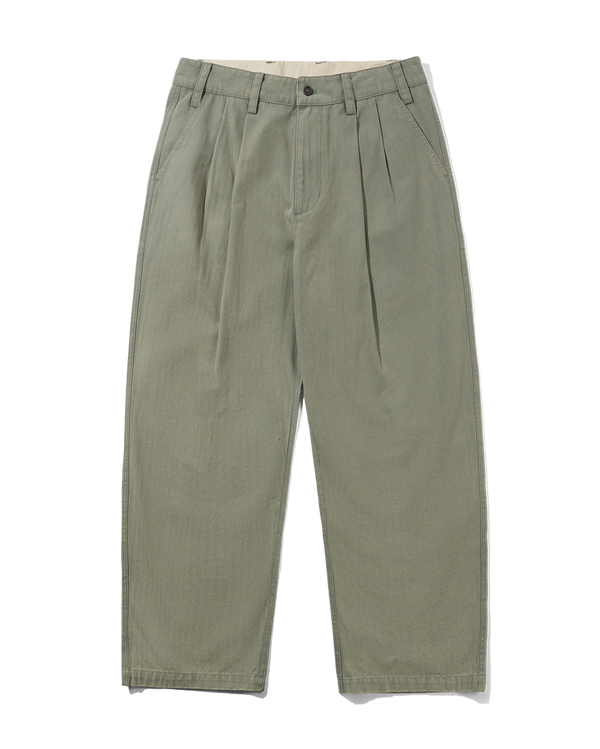 Pleated Trousers - Washed Fatigue - Butter Goods