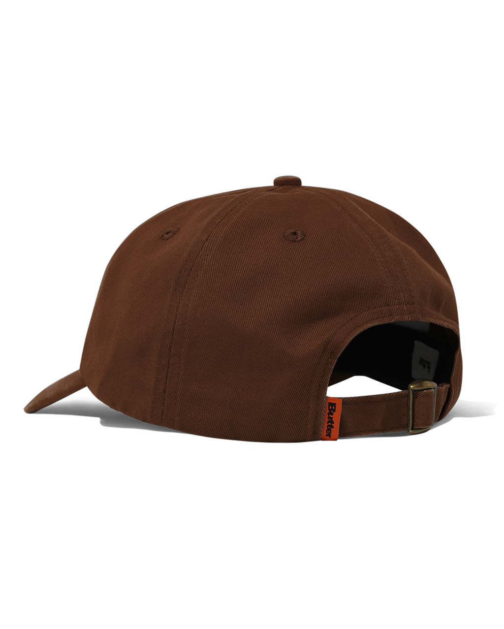 Rounded Logo 6 Panel Cap - Washed Brown - Butter Goods