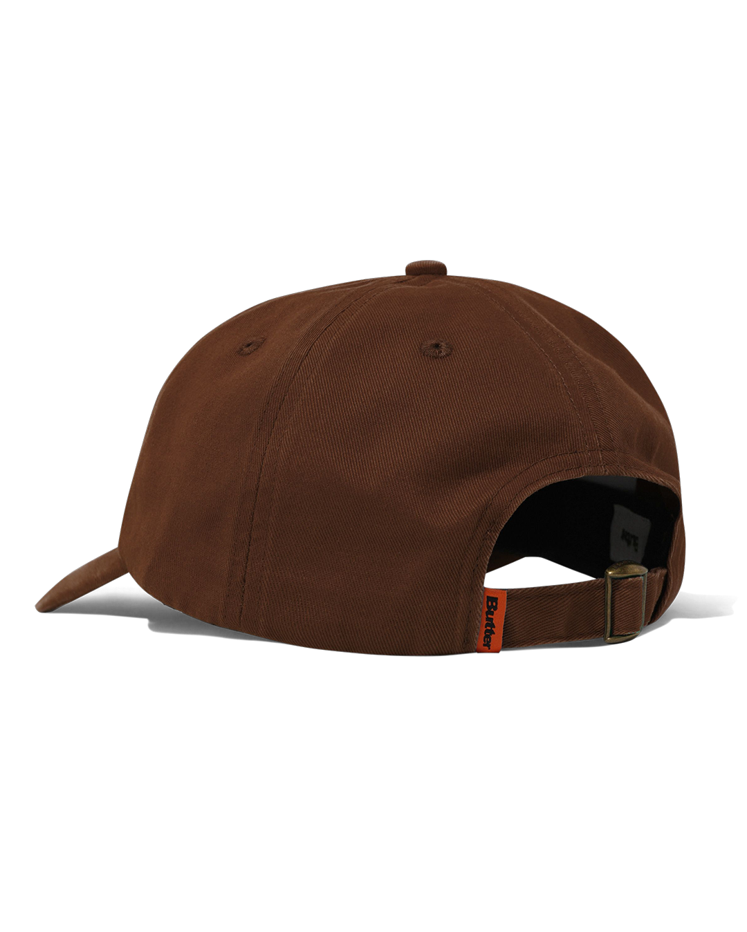 Rounded Logo 6 Panel Cap - Washed Brown - Butter Goods