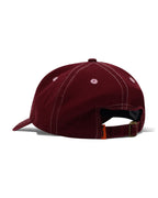 Rounded Logo 6 Panel Cap - Washed Maroon - Butter Goods