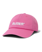 Rounded Logo 6 Panel Cap - Washed Pink - Butter Goods