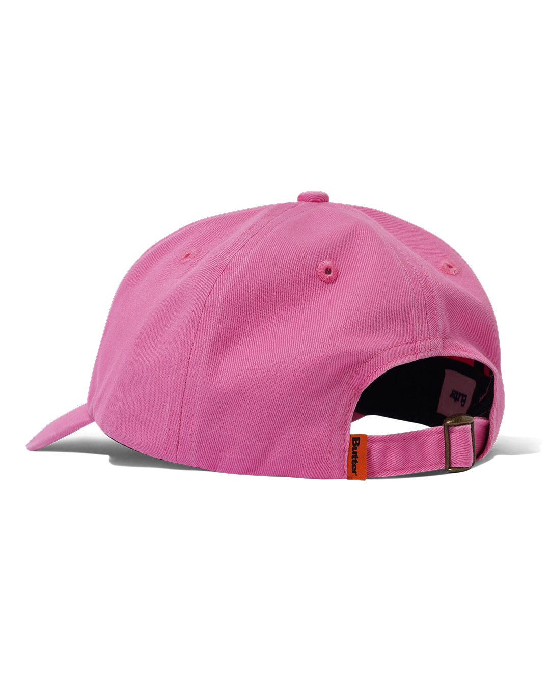Rounded Logo 6 Panel Cap - Washed Pink - Butter Goods