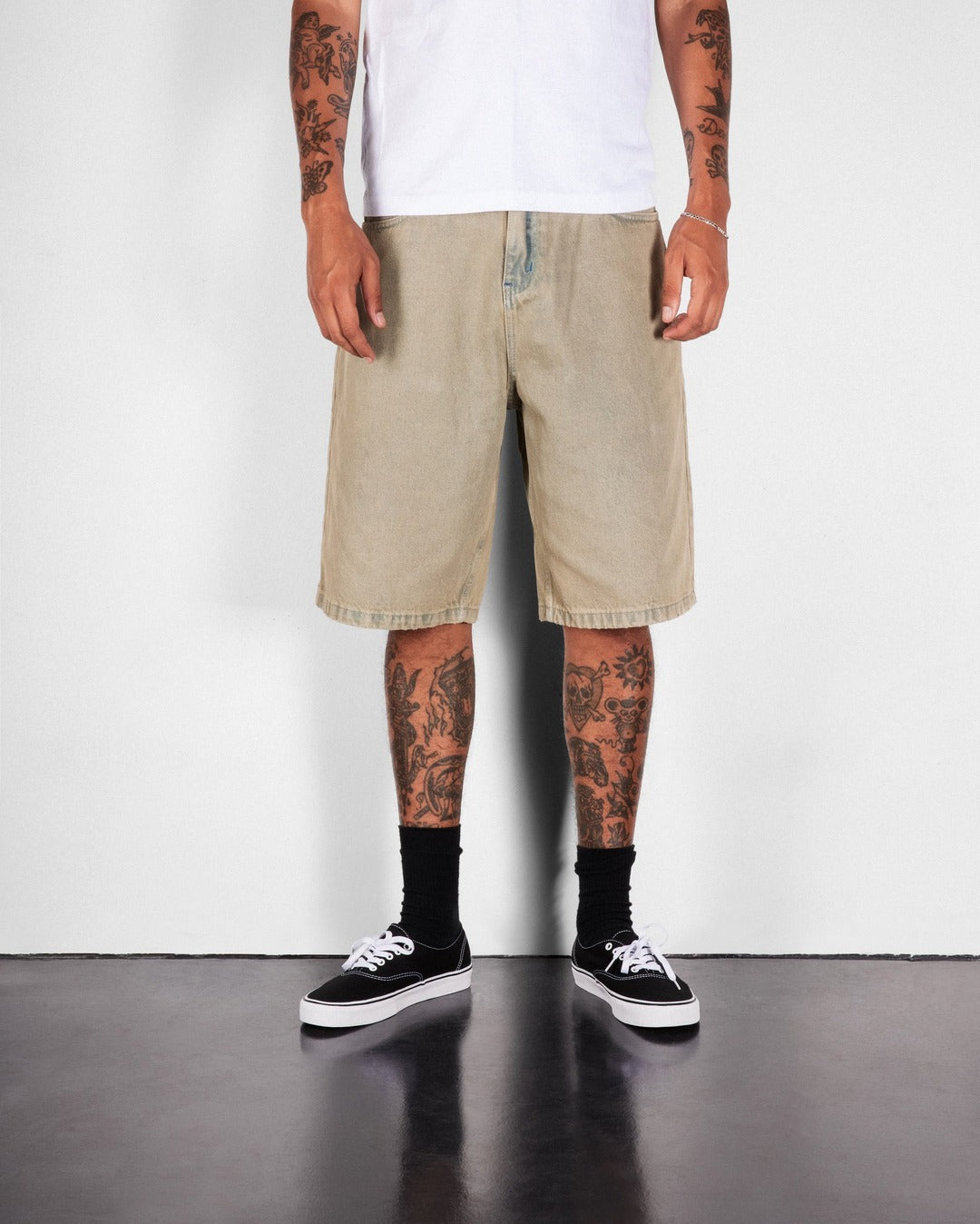 Serif Baggy Denim Shorts - Sunfade Blue - Butter Goods