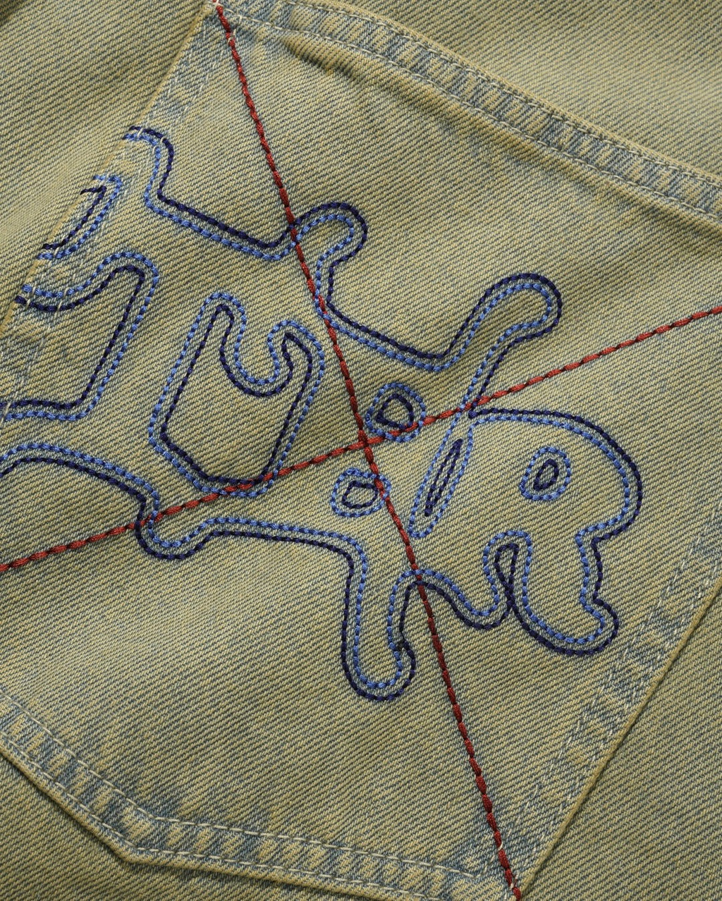 Serif Baggy Denim Shorts - Sunfade Blue - Butter Goods