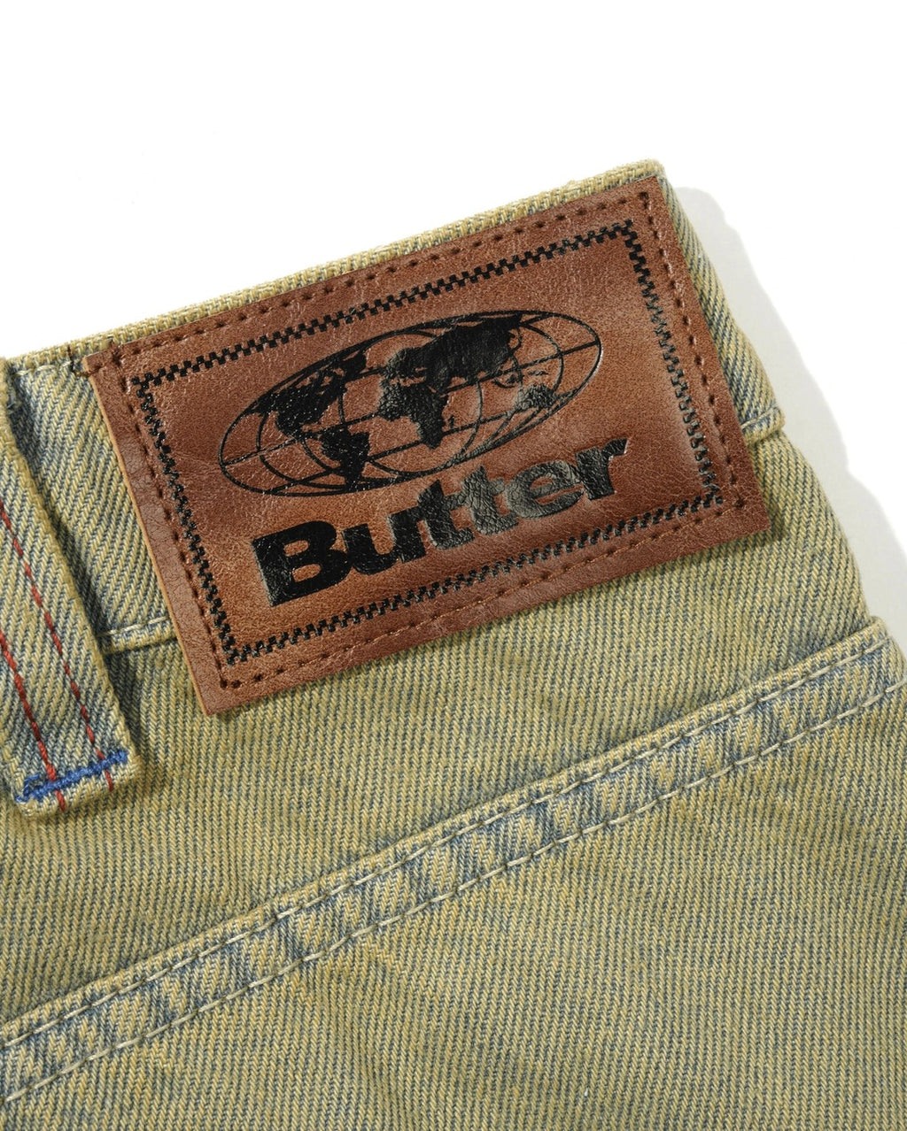Serif Baggy Denim Shorts - Sunfade Blue - Butter Goods