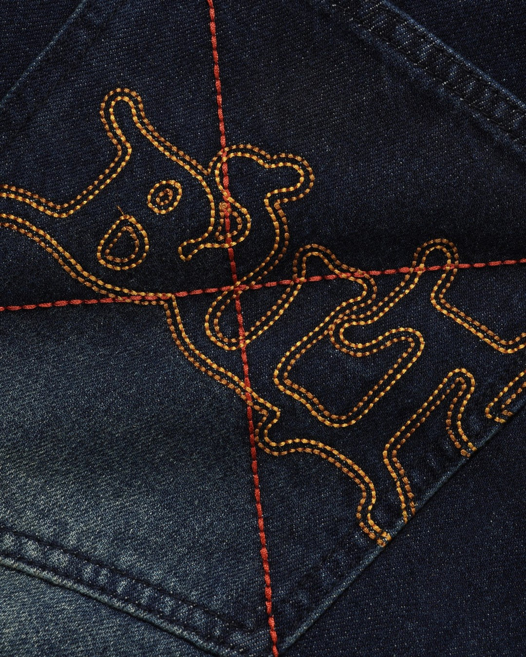 Serif Baggy Denim Shorts - Worn Dark Indigo - Butter Goods