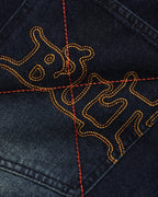 Serif Baggy Denim Shorts - Worn Dark Indigo - Butter Goods