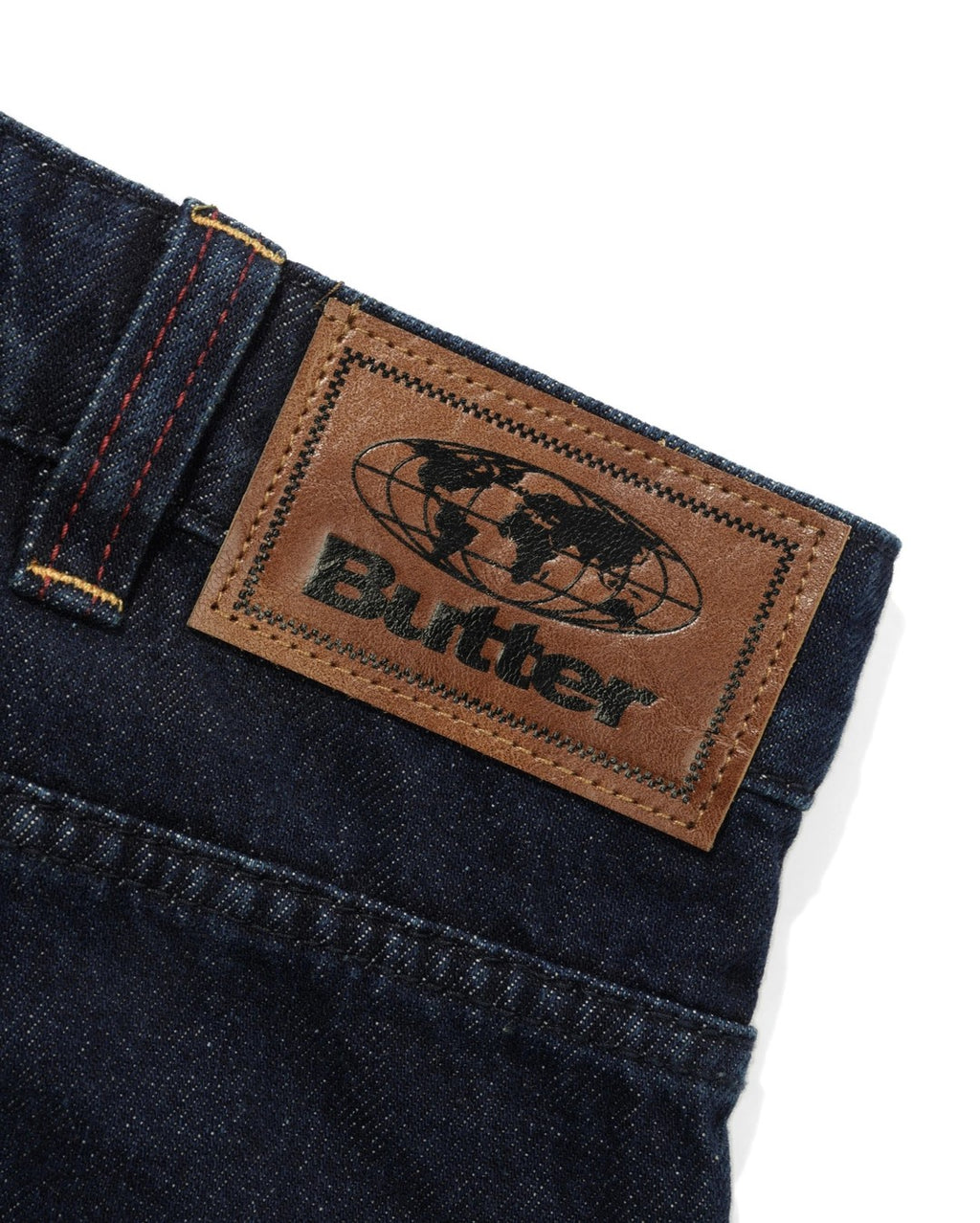Serif Baggy Denim Shorts - Worn Dark Indigo - Butter Goods