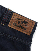Serif Baggy Denim Shorts - Worn Dark Indigo - Butter Goods