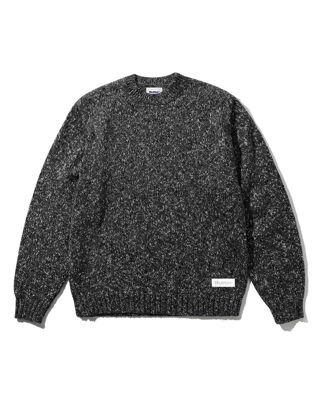 Speckle Knit Sweater - Charcoal - Butter Goods