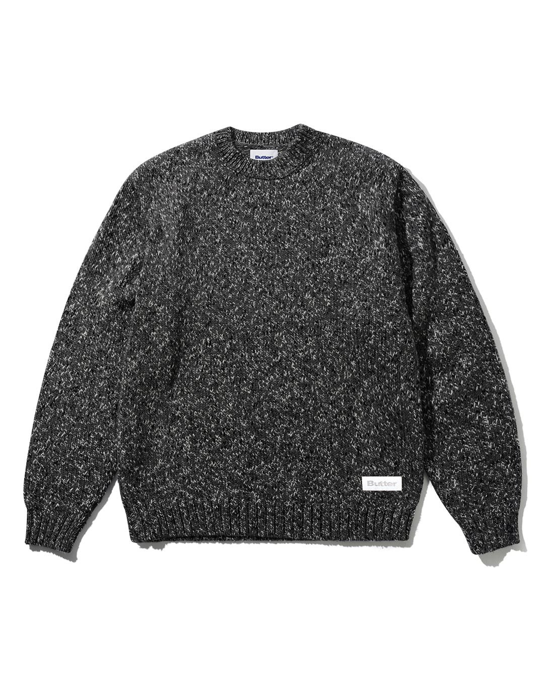 Speckle Knit Sweater - Charcoal - Butter Goods