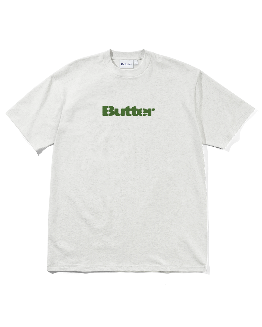 Stencil Logo Tee - Ash - Butter Goods