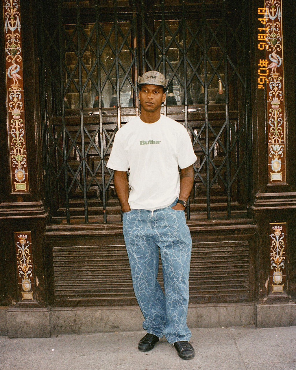 Stencil Logo Tee - Ash - Butter Goods