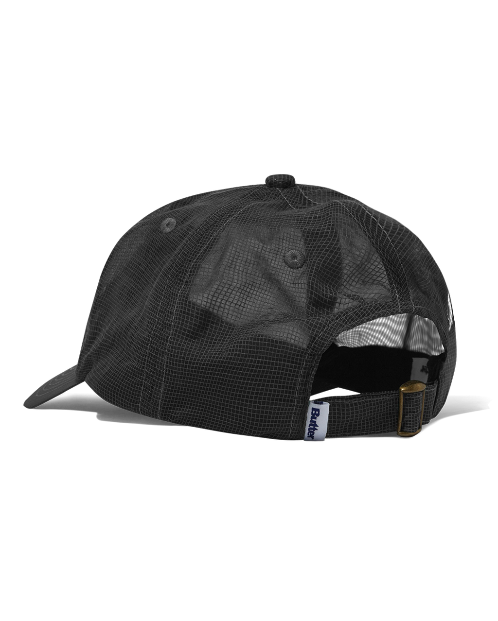 Terrain Fine Mesh 6 Panel Cap - Black - Butter Goods