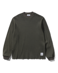 Waffle Long Sleeve Top - Washed Dark Grey - Butter Goods