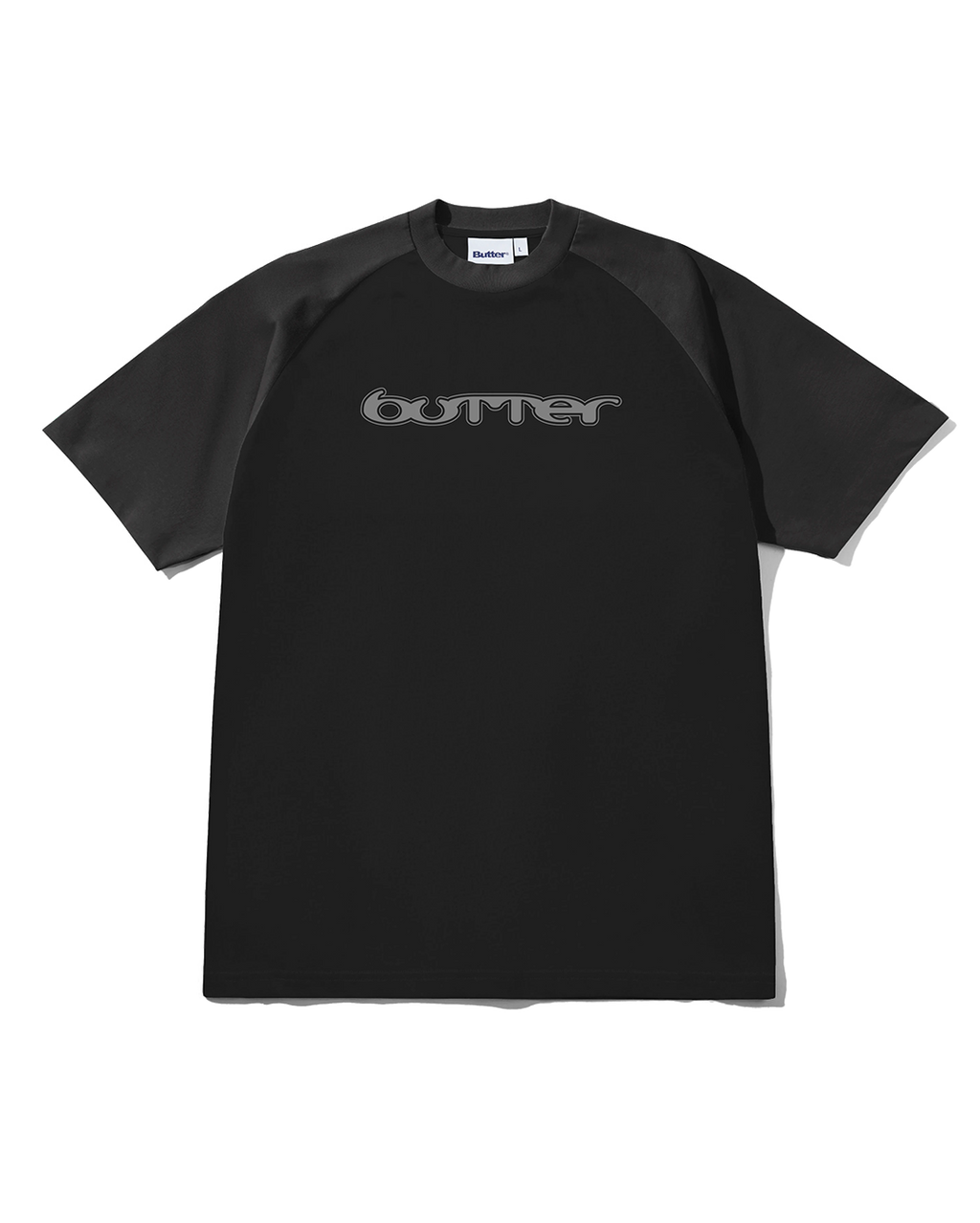 Witness Raglan Tee - Black / Dark Grey - Butter Goods
