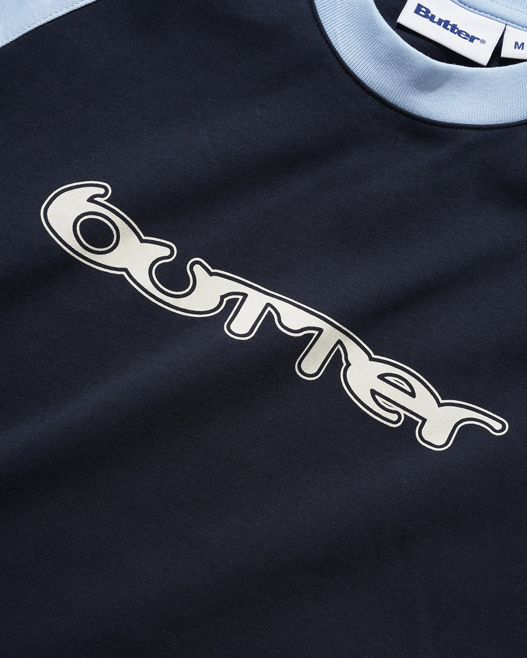Witness Raglan Tee - Sky / Navy - Butter Goods