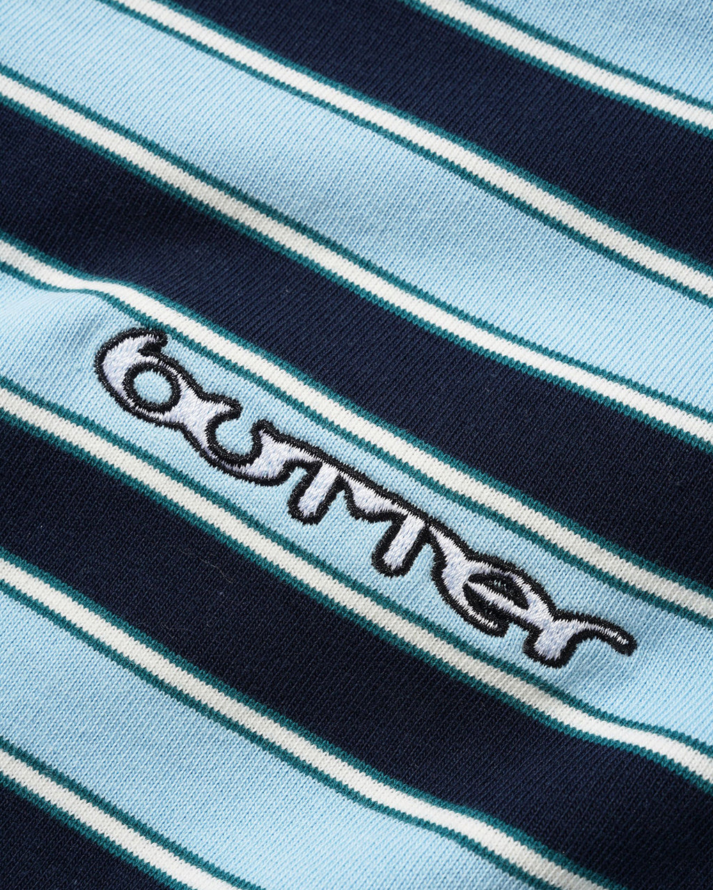 Witness Stripe Polo - Navy / Blue - Butter Goods