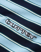 Witness Stripe Polo - Navy / Blue - Butter Goods