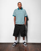 Witness Stripe Polo - Navy / Blue - Butter Goods