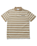 Witness Stripe Polo - Tan / Ivory - Butter Goods