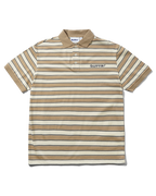 Witness Stripe Polo - Tan / Ivory - Butter Goods