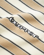 Witness Stripe Polo - Tan / Ivory - Butter Goods
