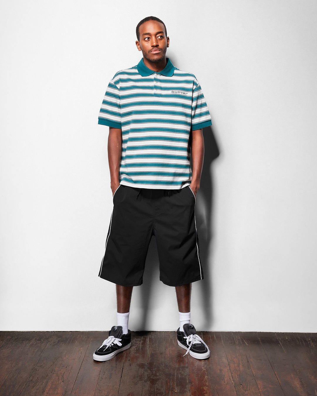 Witness Stripe Polo - Tan / Ivory - Butter Goods