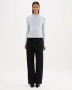 Calista Mesh LS Top - Glacier - Nude Lucy