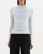 Calista Mesh LS Top - Glacier - Nude Lucy
