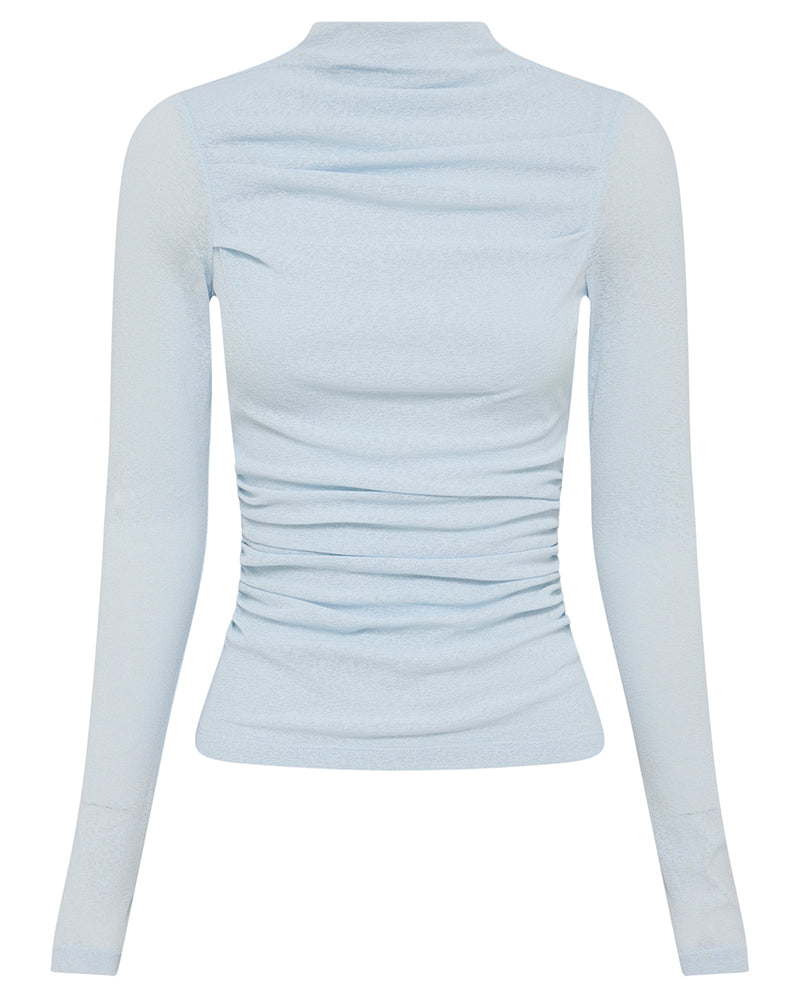 Calista Mesh LS Top - Glacier - Nude Lucy